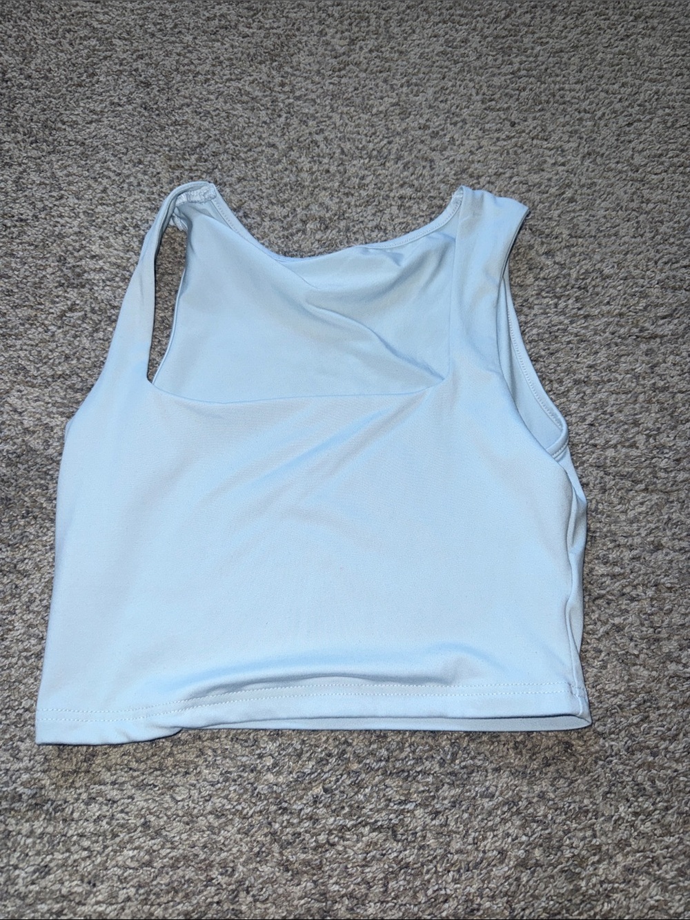 Light Blue Crop Top